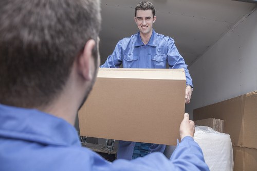 Commercial moving team preparing a business relocation in Balham
