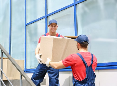 Office relocation team preparing a business move in Balham