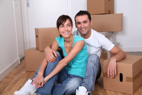 Careful handling of office equipment during a Balham move