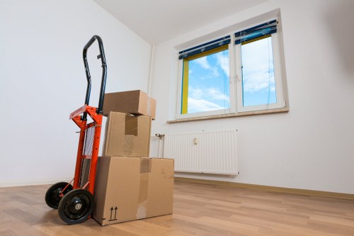 Careful handling of household items during a flat move in Balham