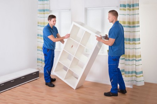 Careful unpacking boxes in a Balham flat